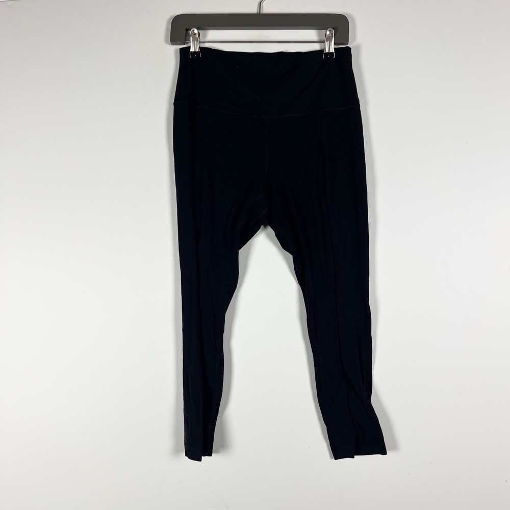 Lululemon Women's Align Ribbed Textured High-Rise Ankle Crop Leggings 23"Inseam